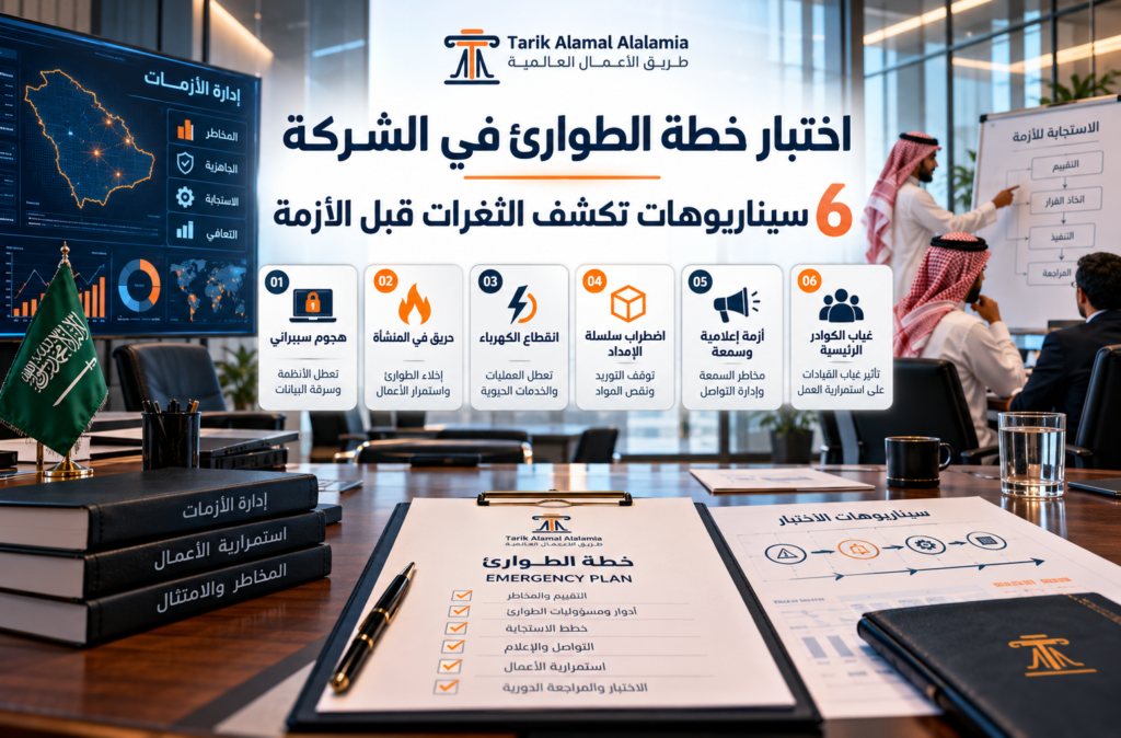 اختبار خطة الطوارئ